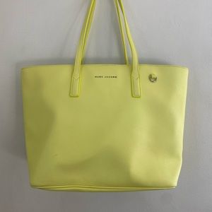 Neon yellow MARC JACOBS tote bag